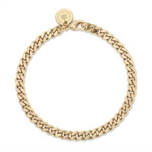 NEW EKLEXIC women's micro link curb chain bracelet in gold